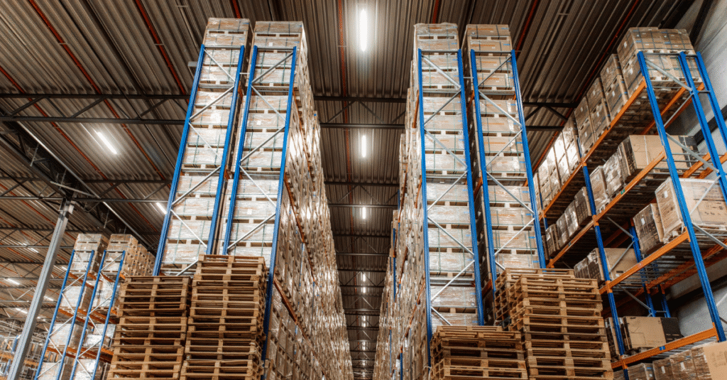 The inside of a working warehouse dispatch center