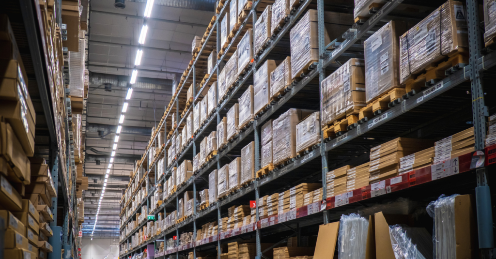 Warehouse aisle
