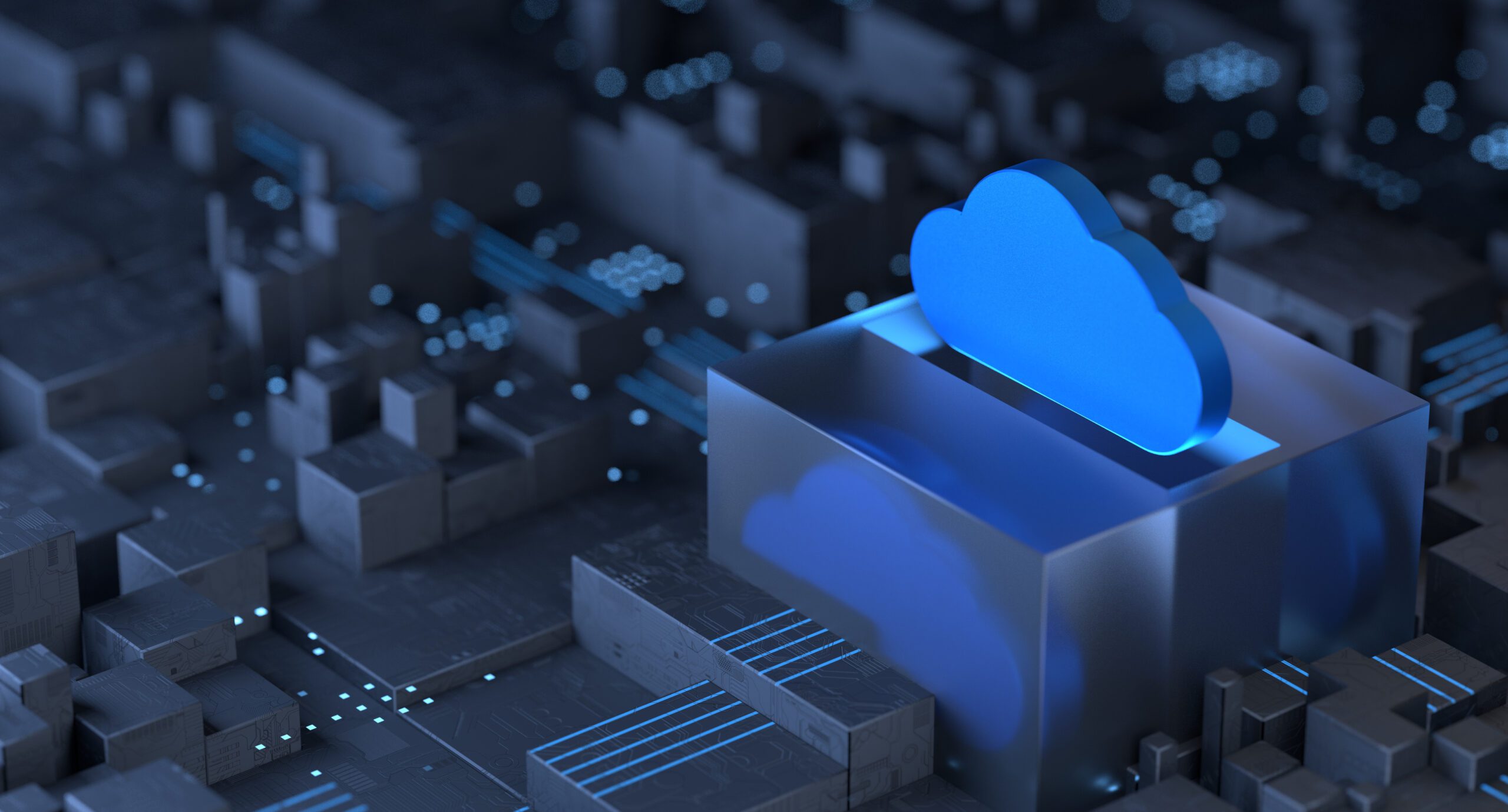 Cloud Computing, Data Center, Server Rack, Connection In Neural Network, Technology